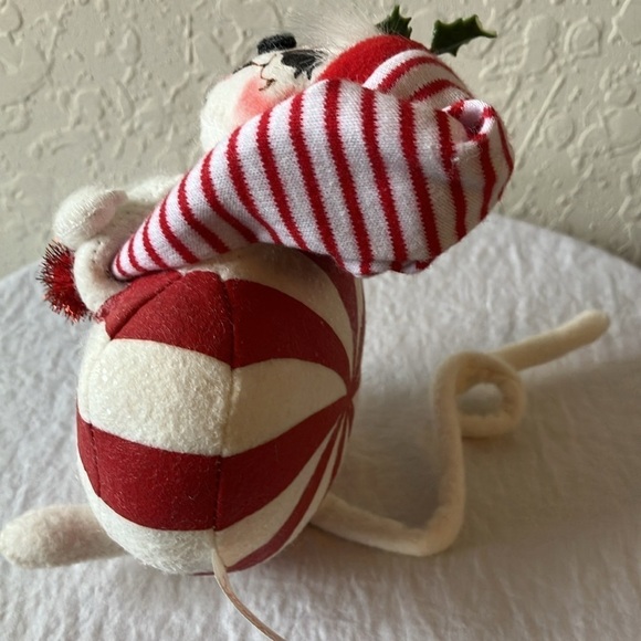 Annalee: Vintage 2004 Christmas Peppermint Mouse- 6" - Picture 9 of 16